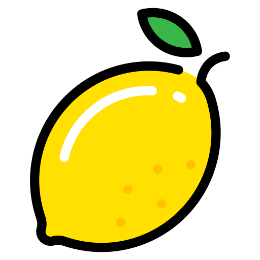 Lemon Generic Outline Color icon