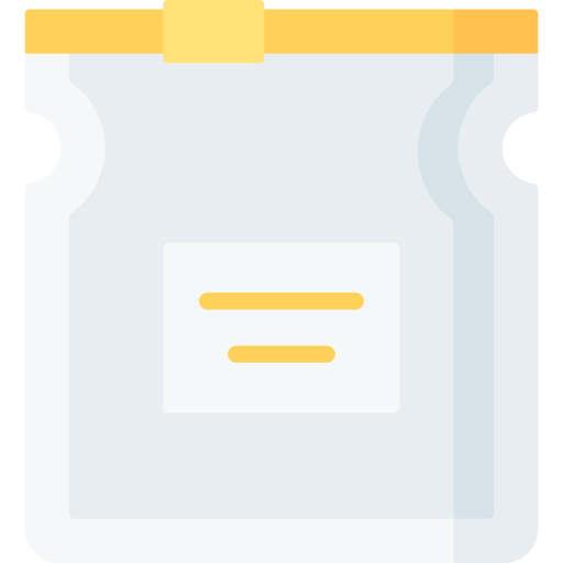 Zip bag free icon