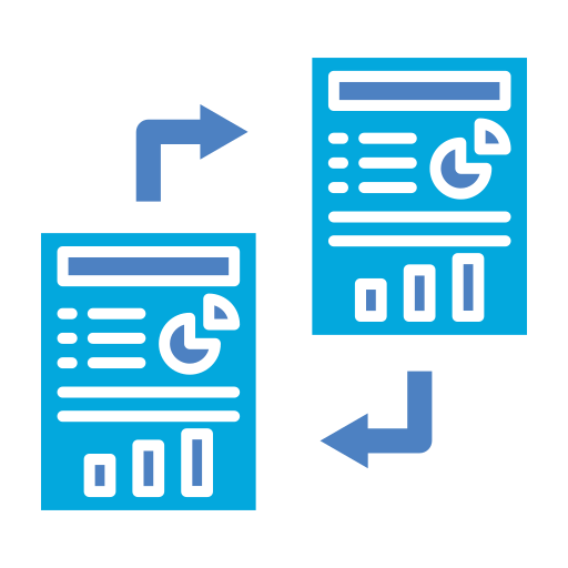 transferencia de archivos icono gratis