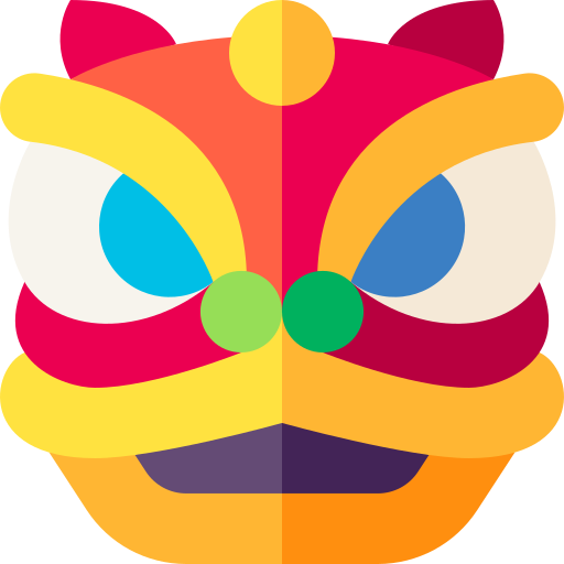 Lion dance Basic Straight Flat icon