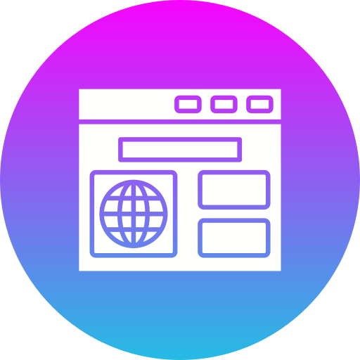 Browser Generic Flat Gradient Icon