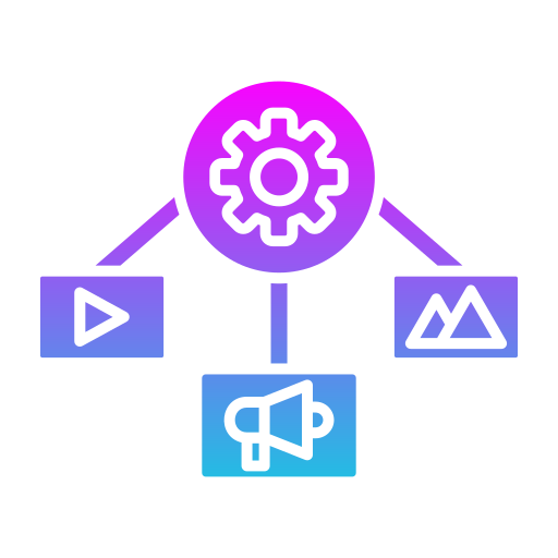 gestión de contenido icono gratis