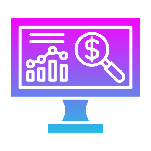 investigación de mercado icono gratis