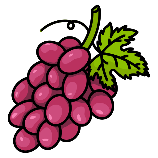 Grape Generic Outline Color icon