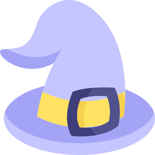 sombrero de bruja icono gratis