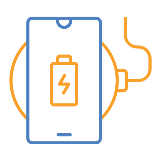 cargador inalámbrico icono gratis