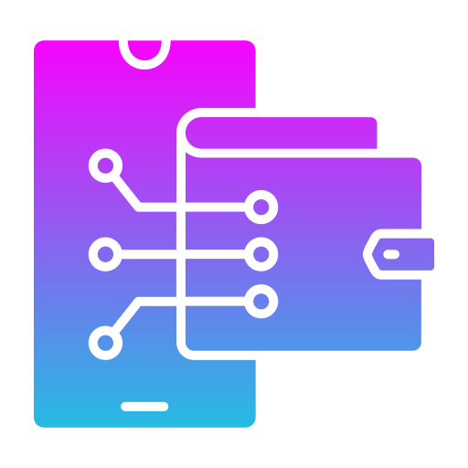 billetera digital icono gratis