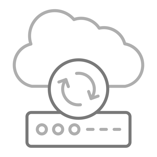 sincronización en la nube icono gratis