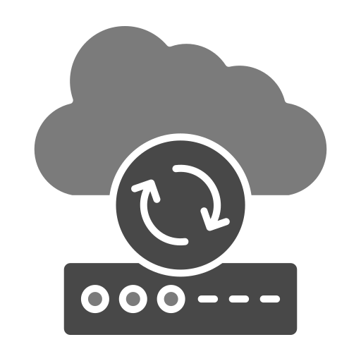 sincronización en la nube icono gratis