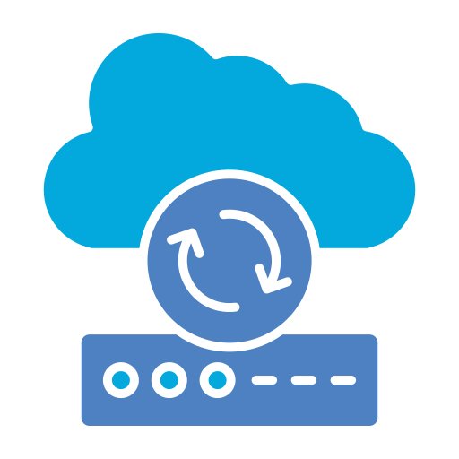 sincronización en la nube icono gratis