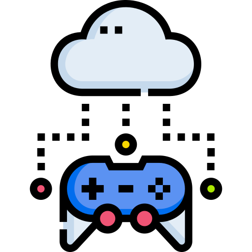 juegos en la nube icono gratis