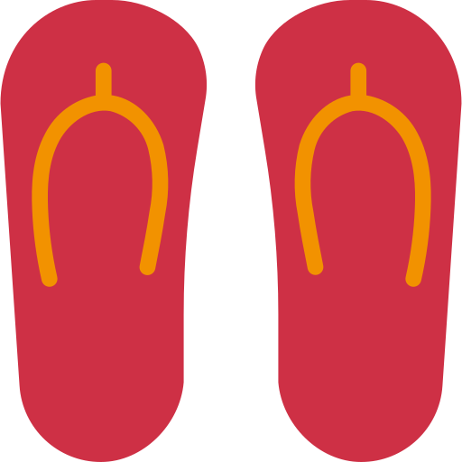 Flip flops Pause08 Flat icon