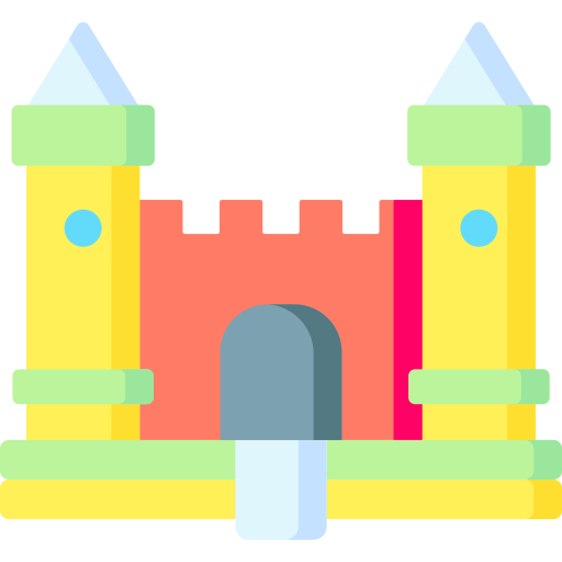 castillo inflable icono gratis