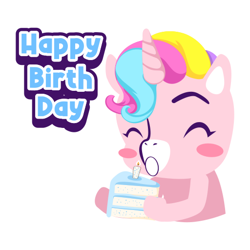 happy birthday gratis sticker