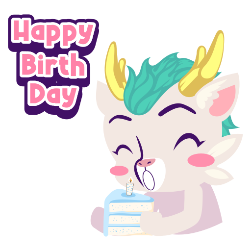 happy birthday gratuit sticker