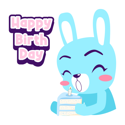 happy birthday gratis sticker