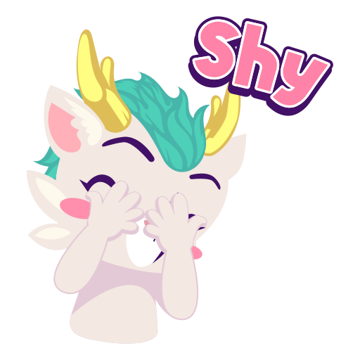 Shy free sticker Shy free sticker