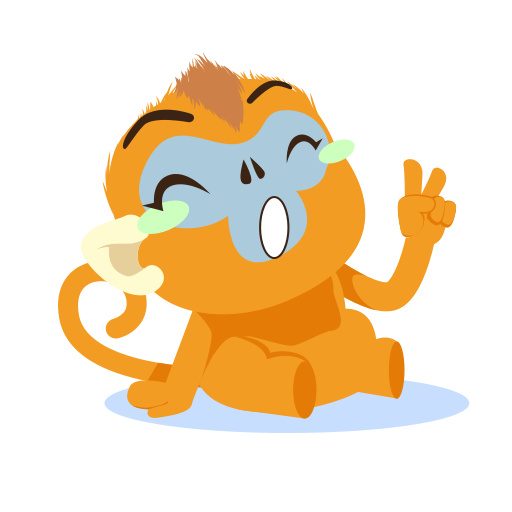Relaxed free sticker