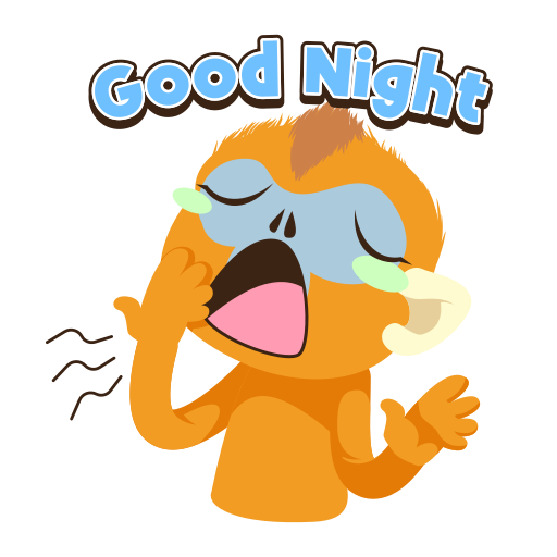 Yawn free sticker