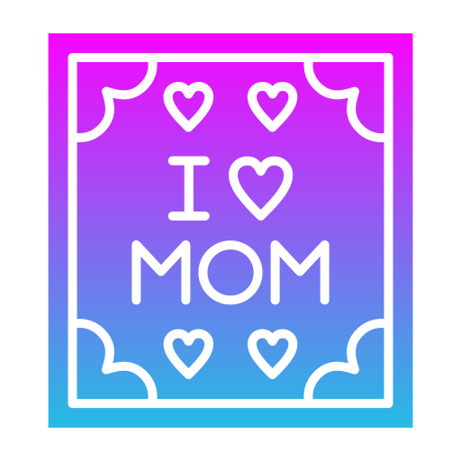 I love mom Generic Flat Gradient icon