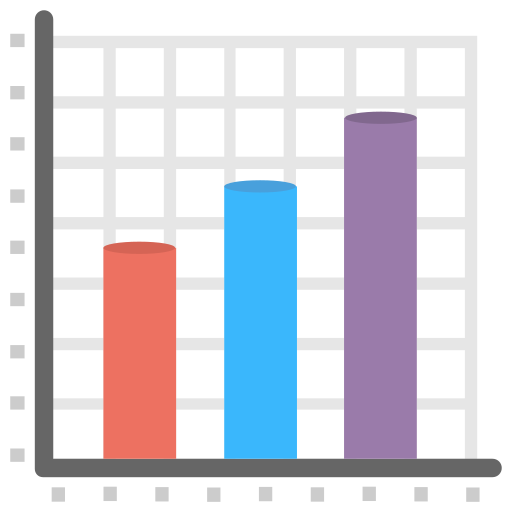 gráfico de columnas icono gratis