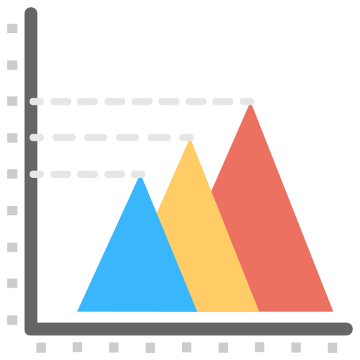 gráfico piramidal icono gratis