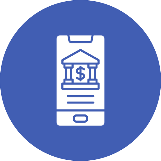 Mobile banking - free icon