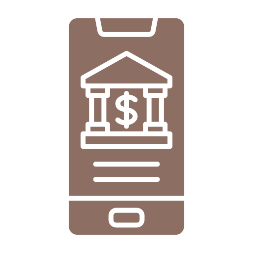 Mobile Banking Generic Flat Icon