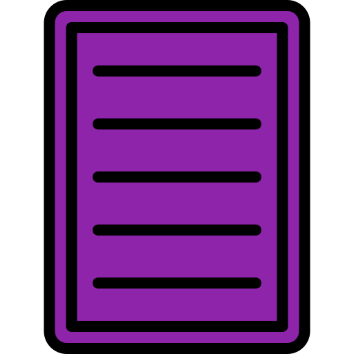 Document Generic Outline Color icon