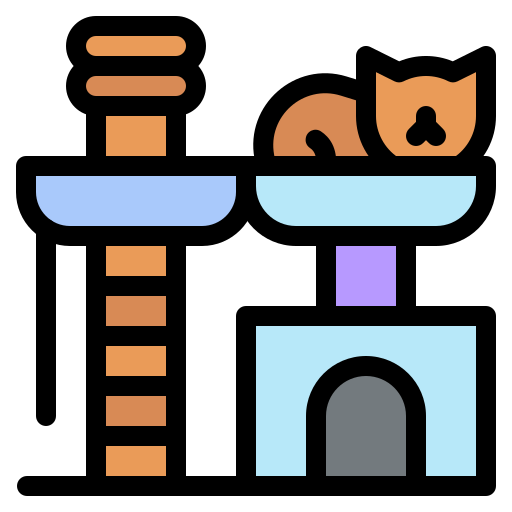 Cat house Generic Outline Color icon