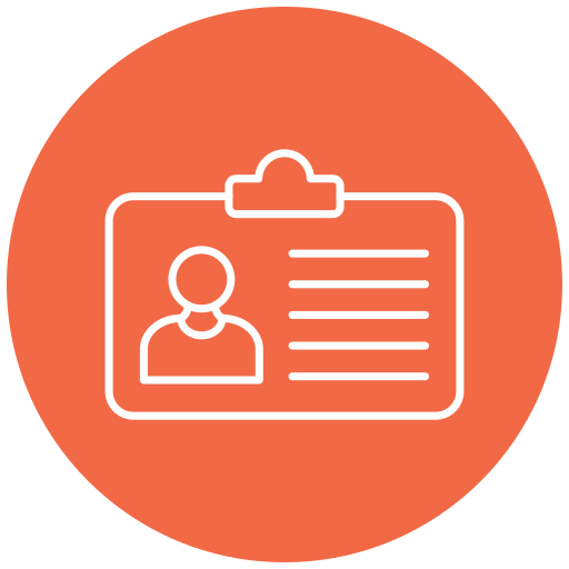 tarjeta de identificación icono gratis