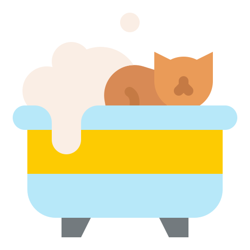 Cat bath free icon Cat bath free icon