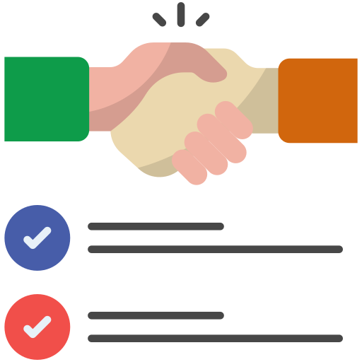 reunión de negocios icono gratis