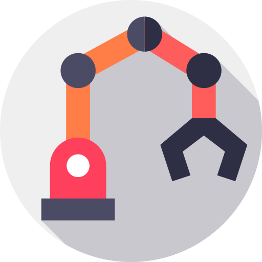 robot industrial icono gratis