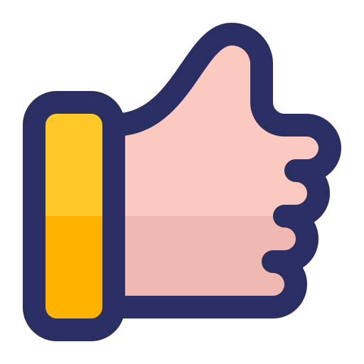 Thumbs up Generic Outline Color icon