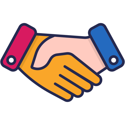 Рукопожатие партнерства бесплатно иконка