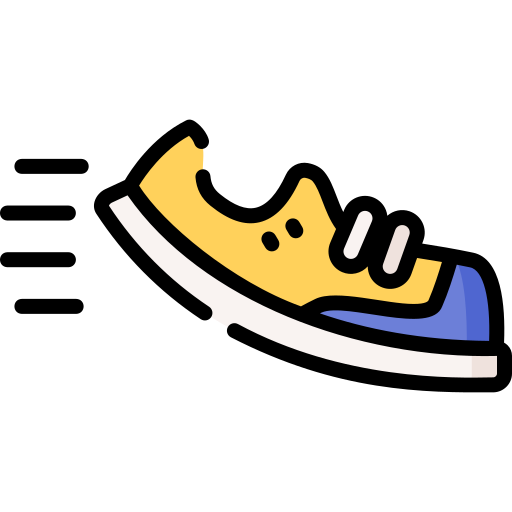 zapatos para correr icono gratis