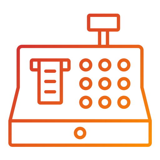 caja registradora icono gratis