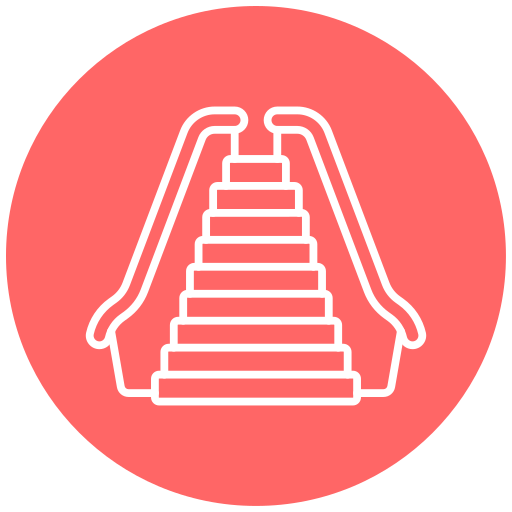 escalera mecánica icono gratis