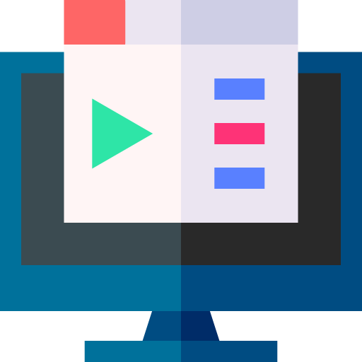 Video blog Basic Straight Flat icon