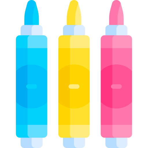 lápices de color icono gratis