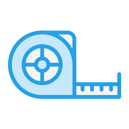 Measuring Tape Generic Blue Icon