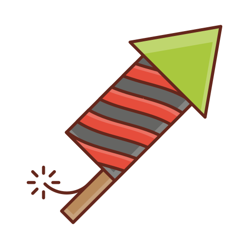 Rocket Generic Outline Color icon