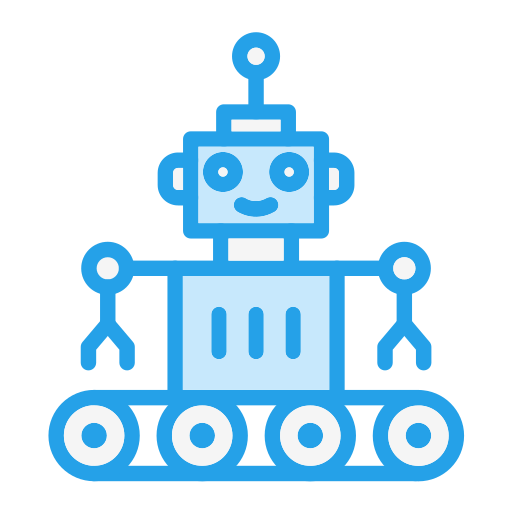 Robot Generic Blue icon