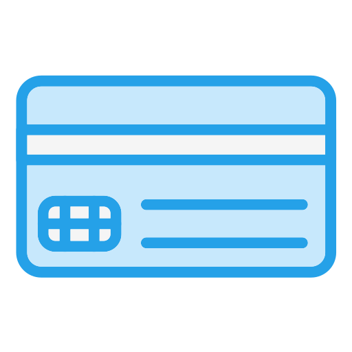 Credit card Generic Blue icon