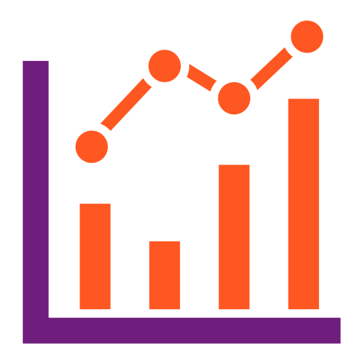 gráfico de linea icono gratis