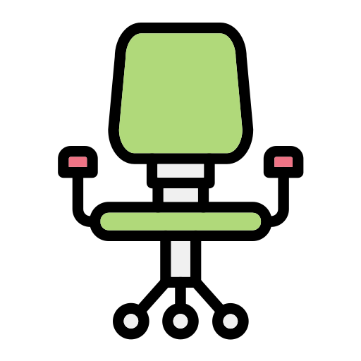 Desk Chair Generic Outline Color icon