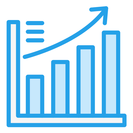 Growth Generic Blue icon