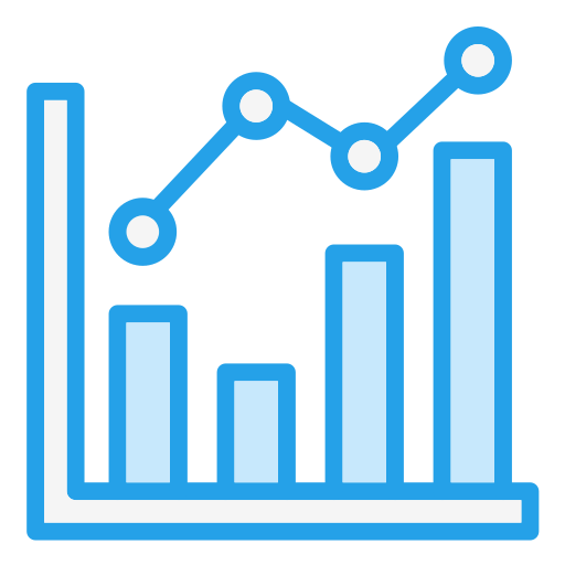 gráfico de linea icono gratis