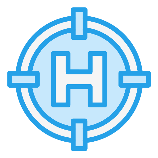 Helipad Generic Blue icon